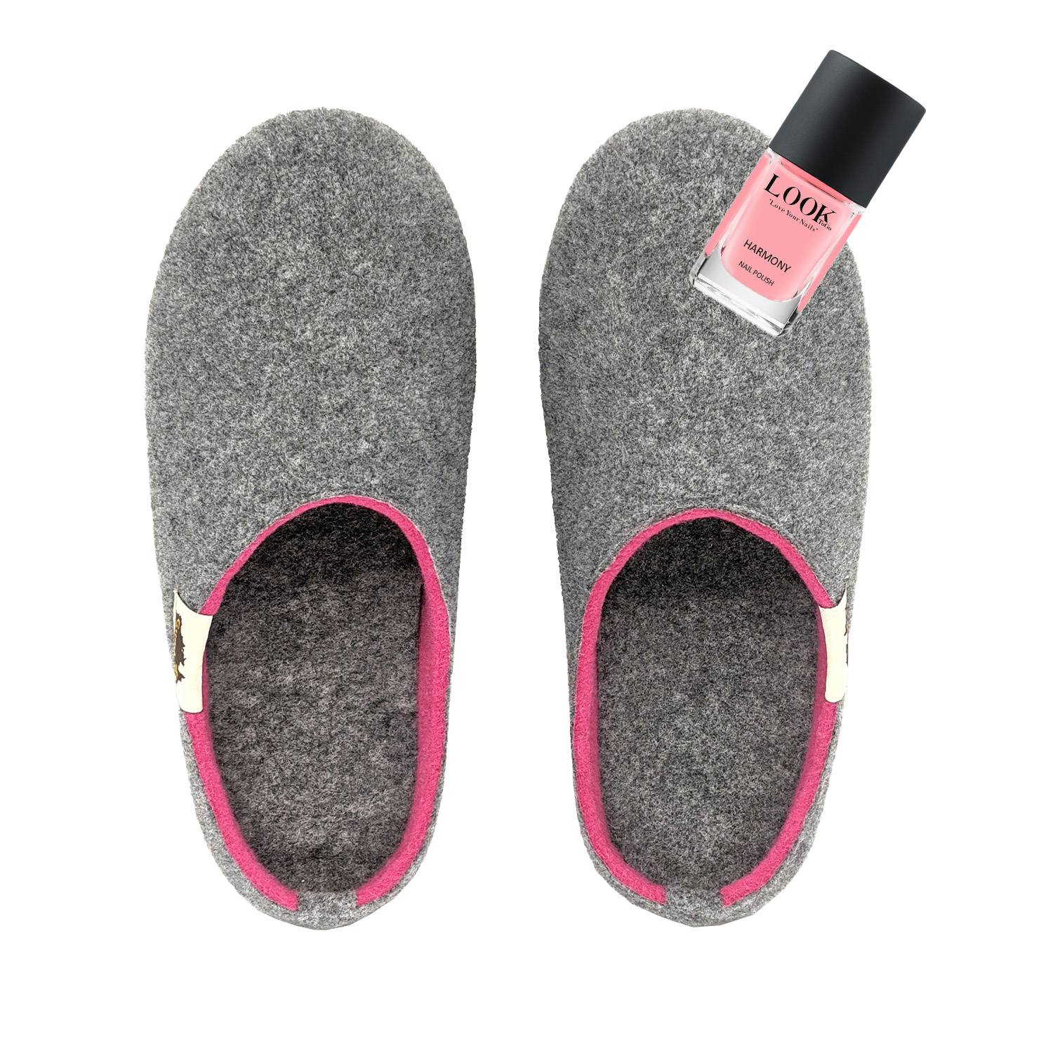 GUMBIES - Outback Slipper, GREY-PINK 