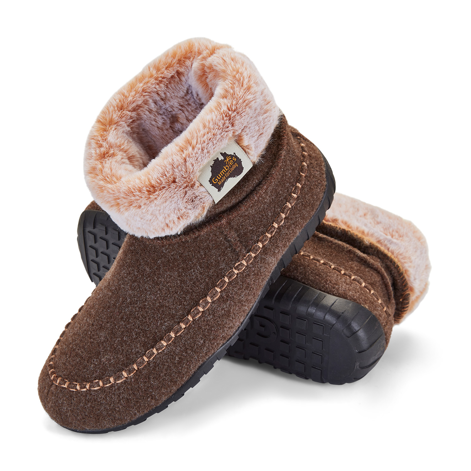 GUMBIES - Outback Slipper, CHOCOLATE-CREAM