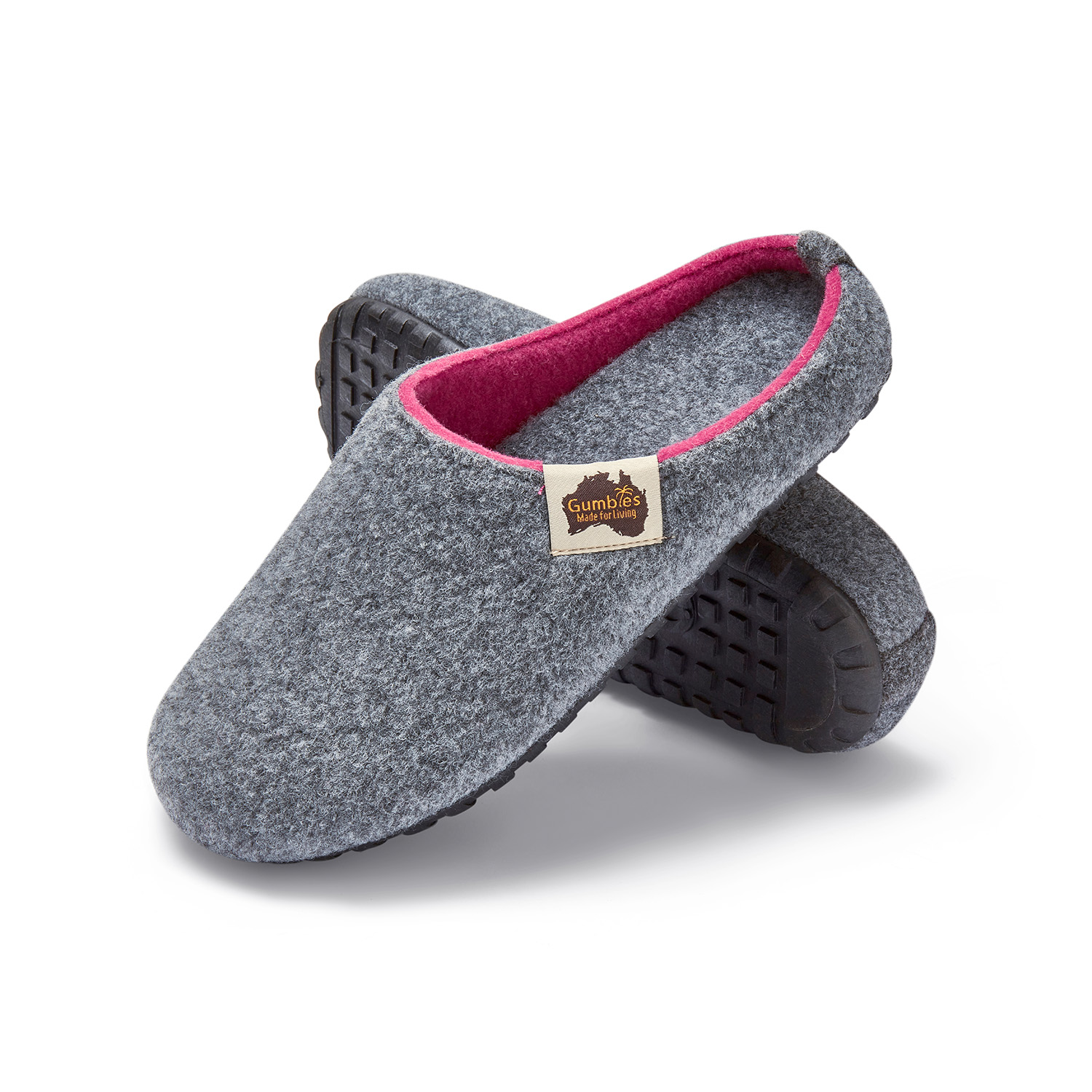 GUMBIES - Outback Slipper, GREY-PINK 