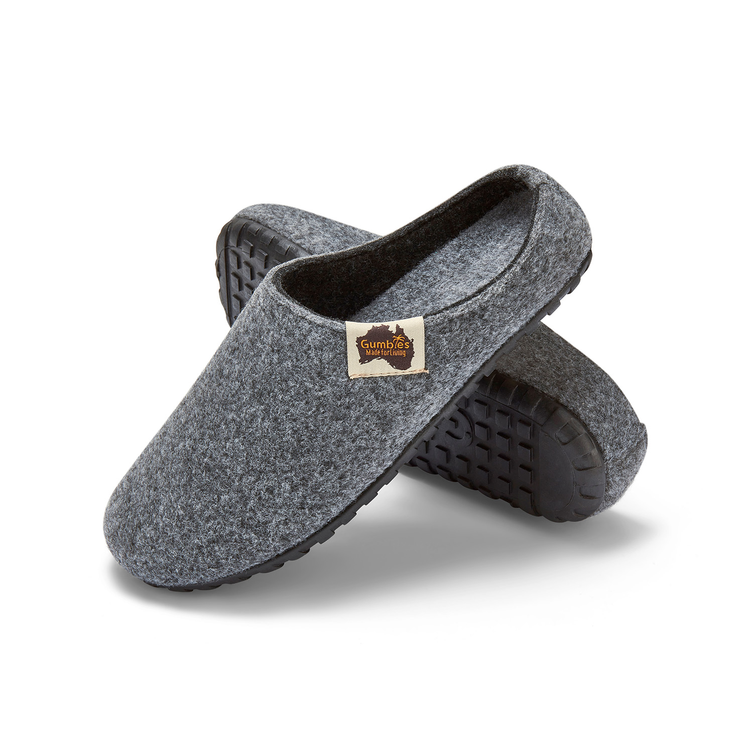 GUMBIES - Outback Slipper, GREY-CHARCOAL 