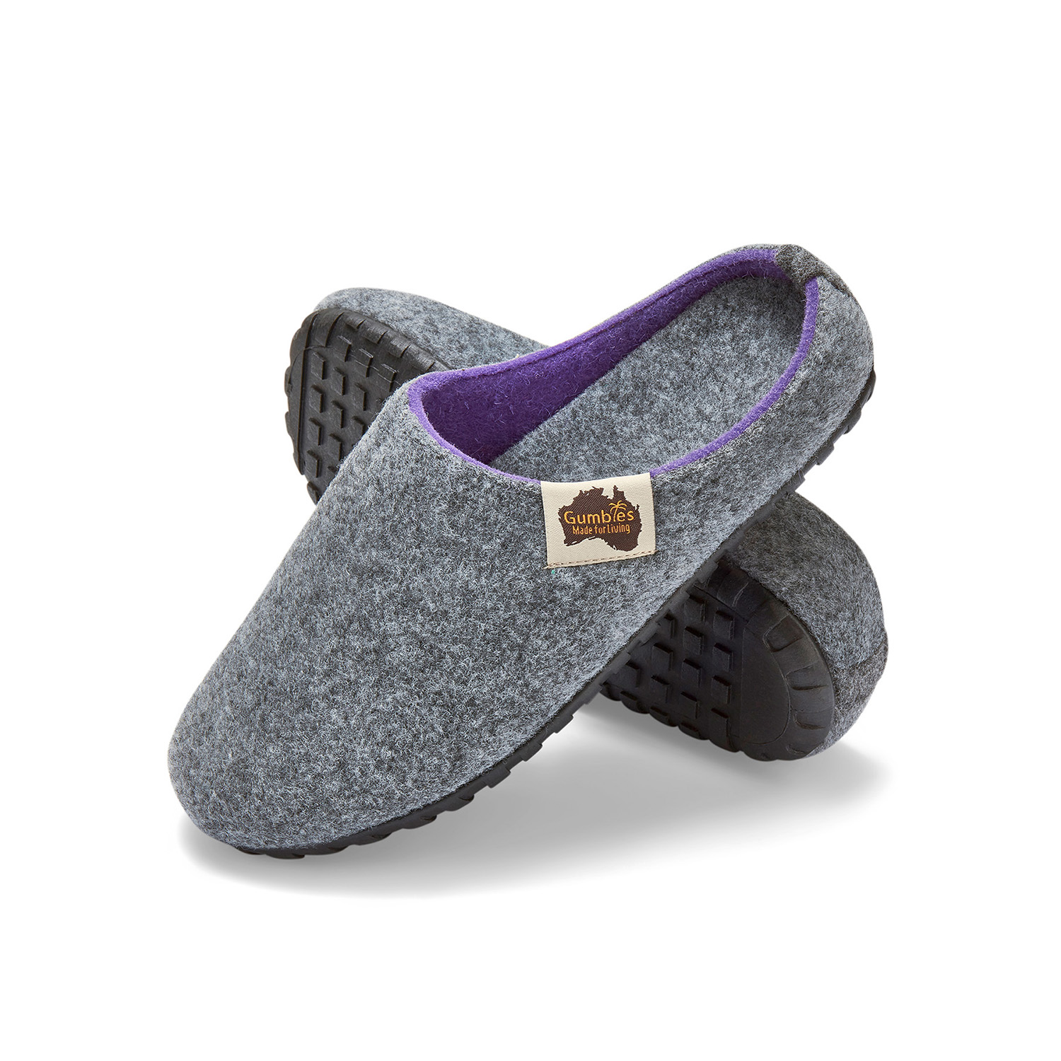 GUMBIES - Outback Slipper, GREY-LILAC